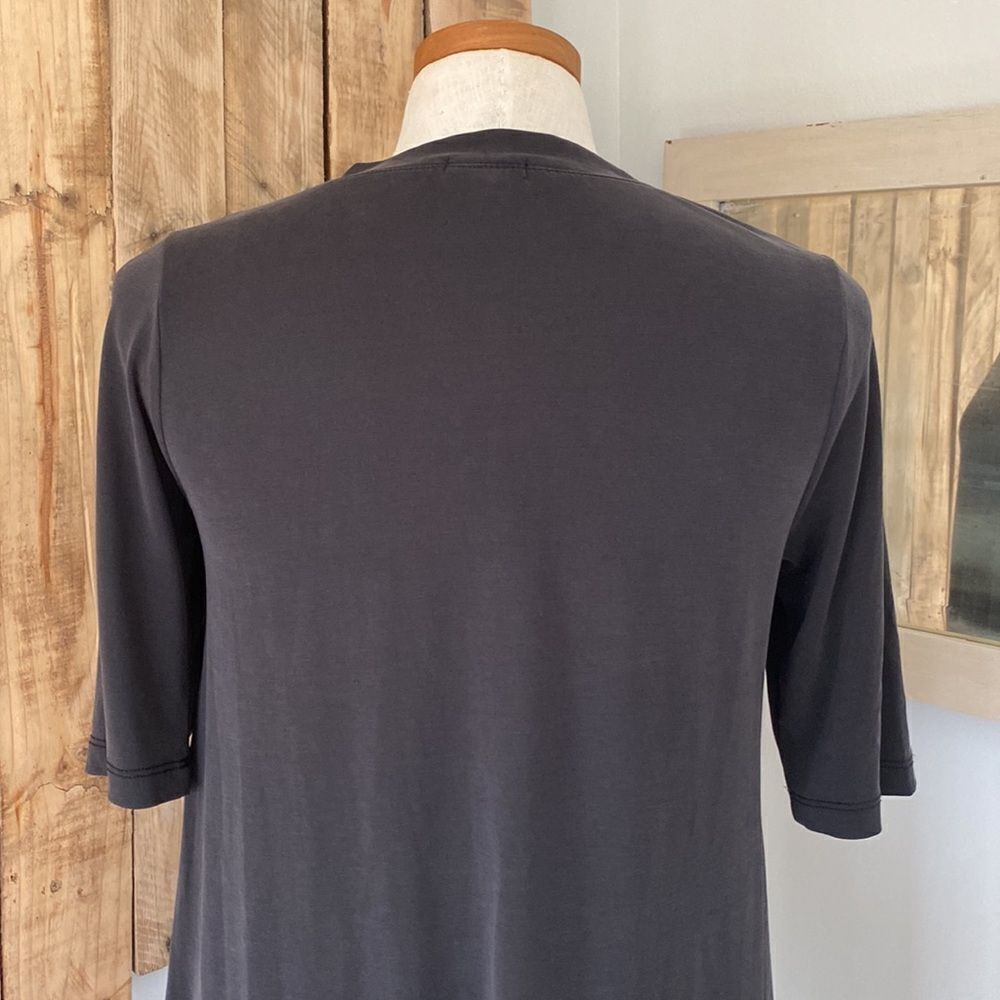 Mododoc V-Neck T Shirt Tunic With Curved Hem‎ Oversized Fit Size Extra Small - Picture 5 of 10